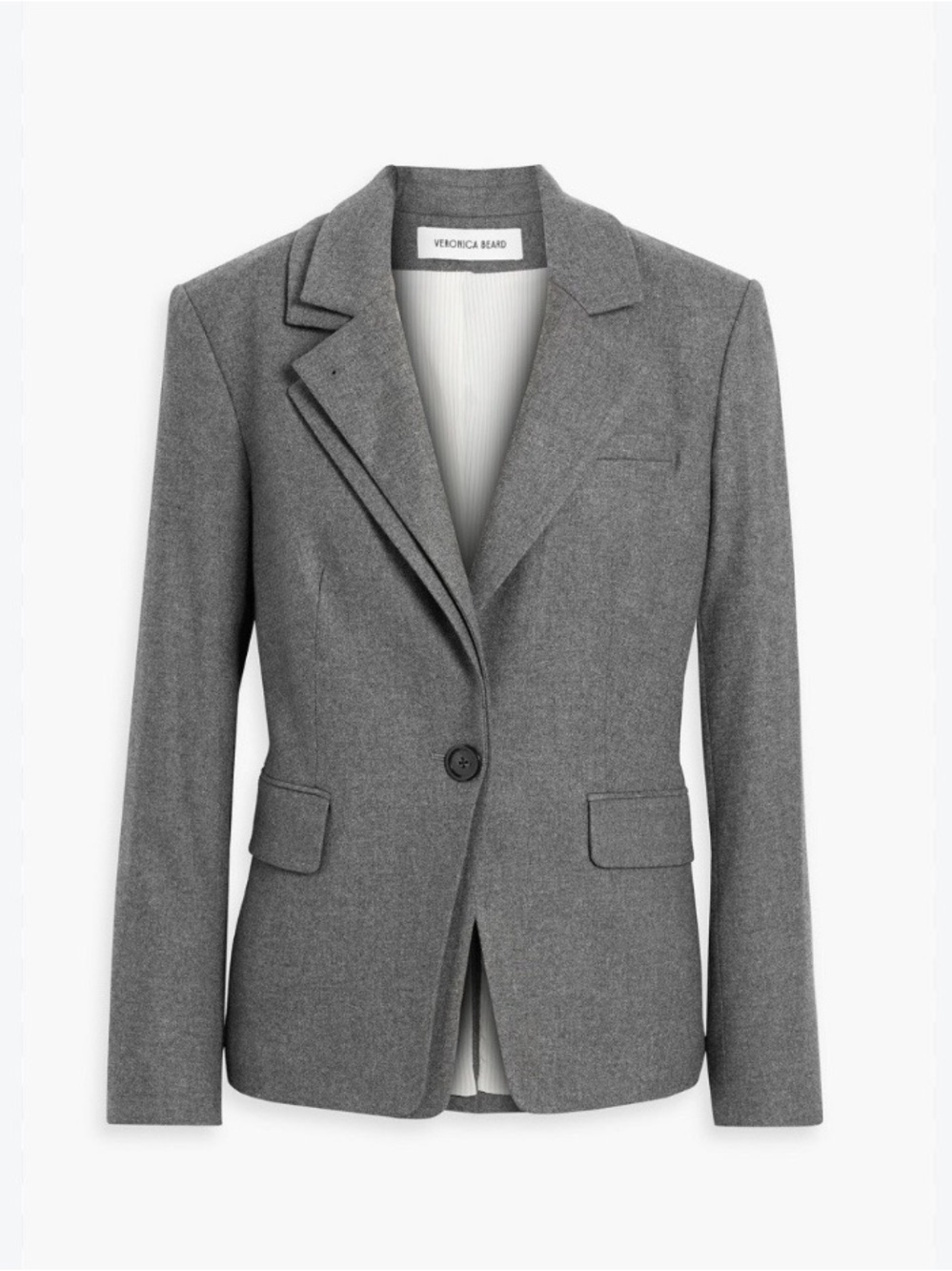 Veronica Beard Blythe Flannel Single Button Blazer Jacket 6